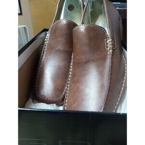 GBX Crossroads Brown Leather Driving Loafer SZ 13 NEW!